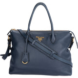 Prada Baltico Vitello Leather Handbag