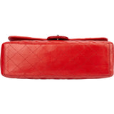 Chanel Quilted Lambskin Palladium Maxi Single Flap Crossbody Bag