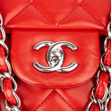 Chanel Quilted Lambskin Palladium Maxi Single Flap Crossbody Bag