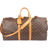 Louis Vuitton Canvas Monogram Keepall 55 Bandouliere