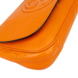 Gucci Orange Leather GG Soho Crossbody Bag