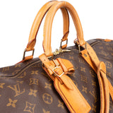 Louis Vuitton Canvas Monogram Keepall 55 Bandouliere