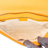 Gucci Orange Leather GG Soho Crossbody Bag