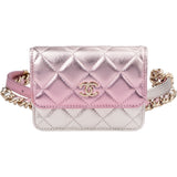 Chanel Quilted Metallic Lambskin Waist Crossbody Bag