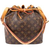 Louis Vuitton Canvas Monogram Sac Noe Petit Shoulder Bag