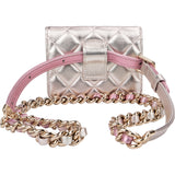 Chanel Quilted Metallic Lambskin Waist Crossbody Bag