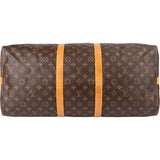 Louis Vuitton Canvas Monogram Keepall 55 Bandouliere