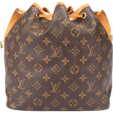 Louis Vuitton Canvas Monogram Sac Noe Petit Shoulder Bag