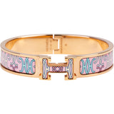 Hermès Grand Apparat Etriers Enamel PGHW Clic H Bracelet