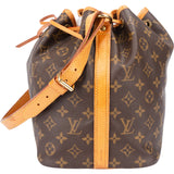 Louis Vuitton Canvas Monogram Sac Noe Petit Shoulder Bag