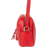 Gucci Red Leather Soho GG Crossbody Bag