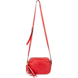 Gucci Red Leather Soho GG Crossbody Bag