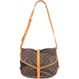 Louis Vuitton Canvas Monogram Saumur GM Crossbody Bag