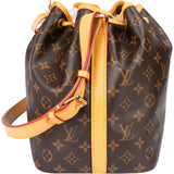 Louis Vuitton Canvas Monogram Sac Noe Petit Shoulder Bag