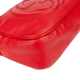 Gucci Red Leather Soho GG Crossbody Bag