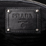 Prada Black Nylon Leather Line Handbag