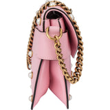 Gucci Pink Leather Queen Margaret Bee Crossbody Bag