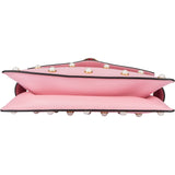 Gucci Pink Leather Queen Margaret Bee Crossbody Bag