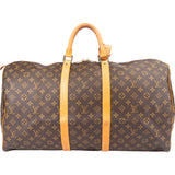 Louis Vuitton Canvas Monogram Keepall 55