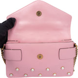 Gucci Pink Leather Queen Margaret Bee Crossbody Bag