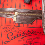 Louis Vuitton Damier Ebene Monogram Neverfull MM Shopper Handbag