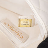 Chanel Quilted Lambskin Side Packs Single Flap Crossbody Bag