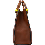 Gucci Classic Brown Leather Bamboo Handbag