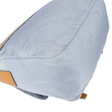 Prada Blue Nylon Triangle Crossbody Messenger Bag