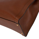 Gucci Classic Brown Leather Bamboo Handbag