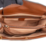 Gucci Classic Brown Leather Bamboo Handbag