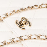 Chanel Quilted Lambskin Side Packs Single Flap Crossbody Bag