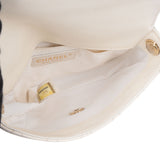 Chanel Quilted Lambskin Side Packs Single Flap Crossbody Bag