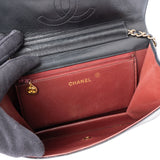 Chanel Quilted Lambskin 24K Gold Single Flap Shoulder Bag