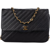 Chanel Quilted Lambskin 24K Gold Single Flap Shoulder Bag