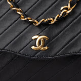 Chanel Quilted Lambskin 24K Gold Single Flap Shoulder Bag