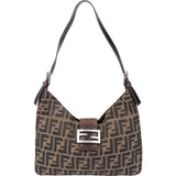 Fendi FF Monogram Baguette Buckle Shoulder Bag