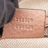 Gucci Pink Metallic GG Soho Handbag