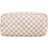 Louis Vuitton Monogram Damier Azur Canvas Neverfull MM Shoulder Bag