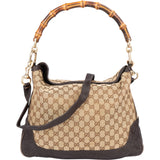 Gucci GG Monogram Bamboo Handbag