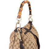 Gucci GG Monogram Bamboo Handbag