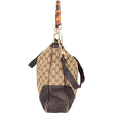 Gucci GG Monogram Bamboo Handbag