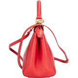 Fendi Rouge Rouge Leather Peekaboo Handbag