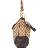 Gucci GG Monogram Bamboo Handbag