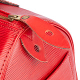 Louis Vuitton Red Vernis Monogram Speedy 25 Handbag