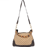 Gucci GG Monogram Bamboo Handbag