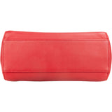 Fendi Rouge Rouge Leather Peekaboo Handbag