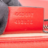Gucci Red Leather GG Marmont Crossbody Bag