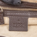 Gucci GG Monogram Bamboo Handbag