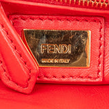 Fendi Rouge Rouge Leather Peekaboo Handbag