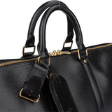 Louis Vuitton Noir Epi Leather Keepall 45